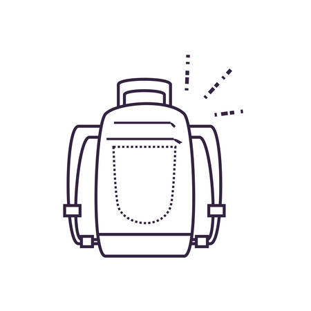 travel bag equipment isolated icon vector illustration designのイラスト素材