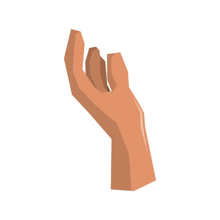 hand human isolated icon vector illustration designのイラスト素材