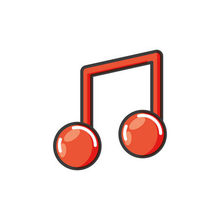 music note sound isolated icon vector illustration designのイラスト素材