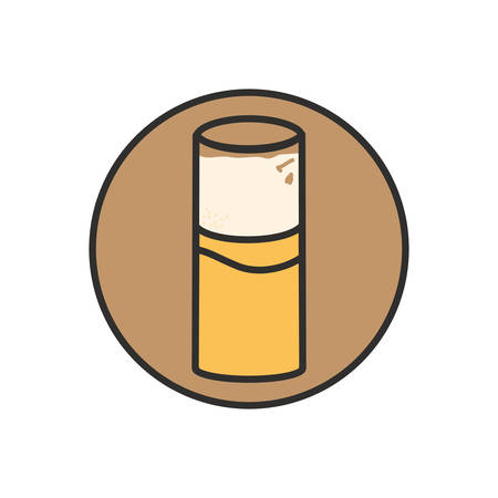 glass of beer oktoberfest icon vector illustration designのイラスト素材