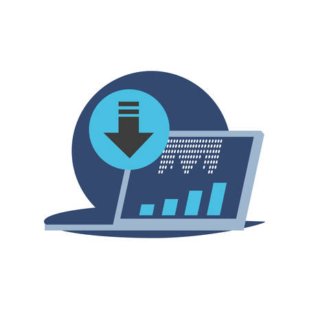 laptop computer media player technology vector illustration designのイラスト素材