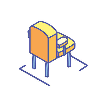 comfortable sofa in white background vector illustration designのイラスト素材