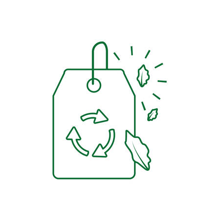 tag commercial with recycling arrows vector illustration designのイラスト素材