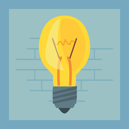 light bulb tool wall brick vector illustration designのイラスト素材