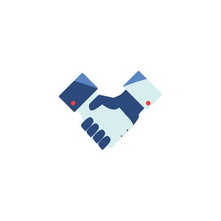 hand shake icon design, business management workforce financial corporate investment and occupation theme Vector illustrationのイラスト素材
