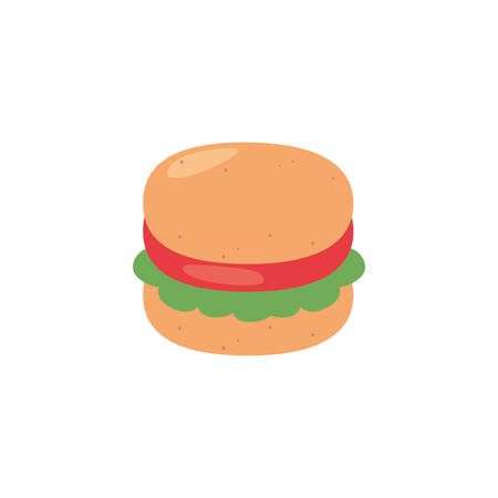 hamburger icon design, Eat food restaurant menu dinner lunch cooking and meal theme Vector illustrationのイラスト素材