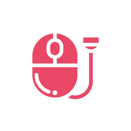 computer mouse on white background vector illustration designのイラスト素材