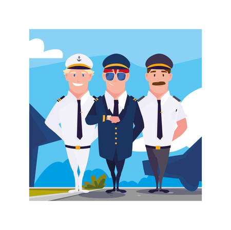 drivers inside frame design, Worker professional working occupation job corporate employee and service theme Vector illustrationのイラスト素材