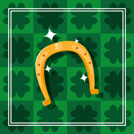 Saint Patricks day design, Ireland celebration festival irish and lucky theme Vector illustrationのイラスト素材