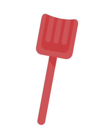 plastic shovel toy isolated icon vector illustration designのイラスト素材