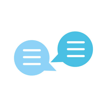 speech bubble message isolated icon vector illustration designのイラスト素材