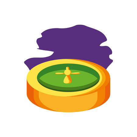 casino roulette game isolated icon vector illustration designのイラスト素材