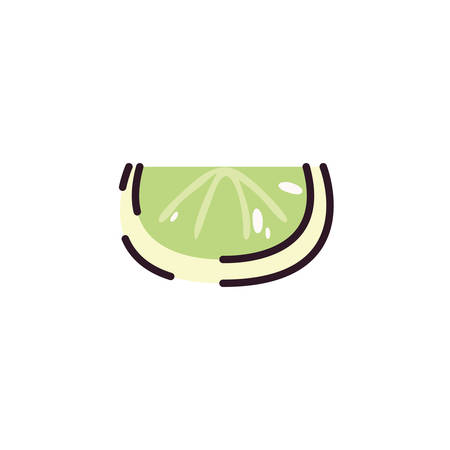 lemon icon design, Fruit healthy organic food sweet and nature theme Vector illustrationのイラスト素材