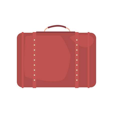 travel suitcase on white background vector illustrationのイラスト素材