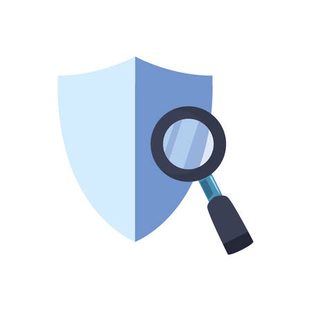 shield protection analysis fast delivery vector illustrationのイラスト素材