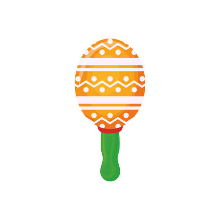 cute maraca in white background vector illustration designのイラスト素材