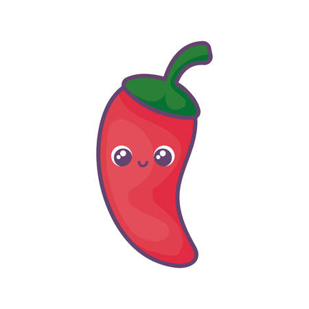 peppers mexican in white background vector illustration designのイラスト素材