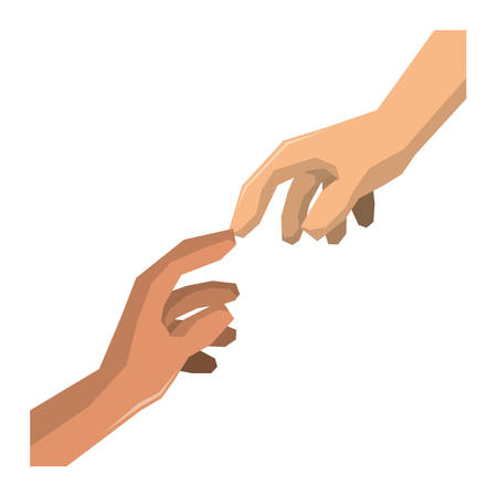hands human isolated icon vector illustration designのイラスト素材