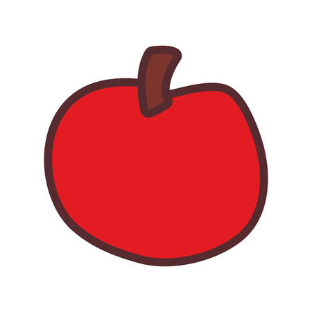apple fresh delicious fruit nutrition vector illustrationのイラスト素材