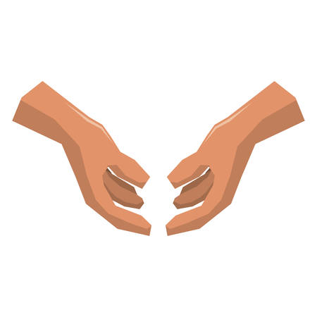 hands human isolated icon vector illustration designのイラスト素材