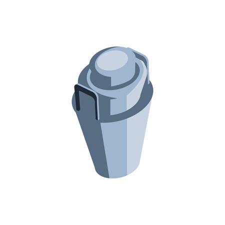 aluminum gallon of milk on white background vector illustration designのイラスト素材