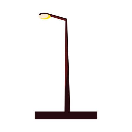 Lamp design, Home park object light electric power bulb and bright theme Vector illustrationのイラスト素材