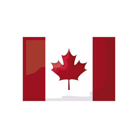 flag of canada patriotic icon vector illustration designのイラスト素材