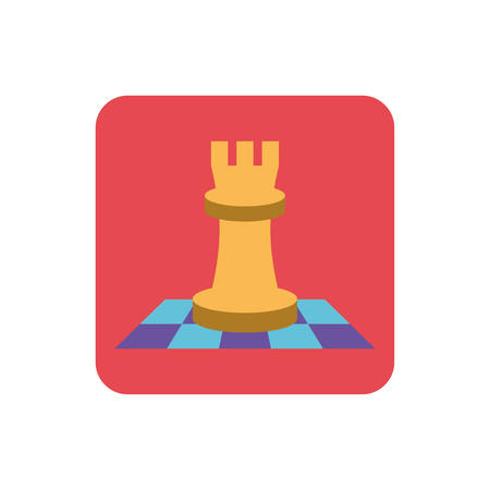 chess game on white background vector illustration designのイラスト素材
