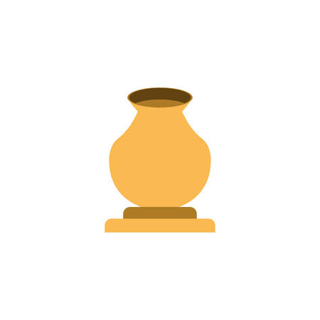 cute flower pot on white background vector illustration designのイラスト素材