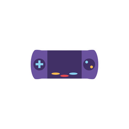 Ilustración de videogame console on white background vector illustration design - Imagen libre de derechos