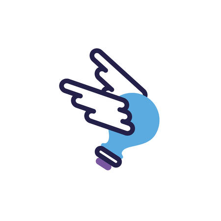light bulb off in white background vector illustration designのイラスト素材