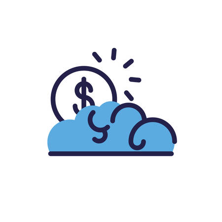 clouds shape on white background vector illustration designのイラスト素材