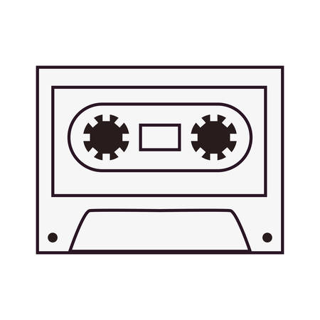cassette comic pop art on white background vector illustrationのイラスト素材