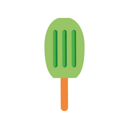 delicious and refresh ice cream in stick vector illustration designのイラスト素材