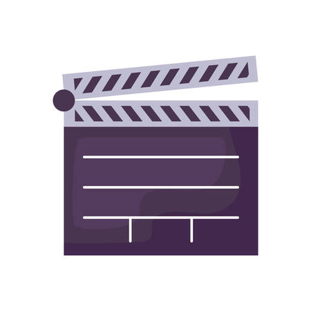 clapboard cinema director isolated icon vector illustration designのイラスト素材