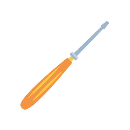 Screwdriver tool design, under construction work repair progress reconstruction industry and build theme Vector illustrationのイラスト素材
