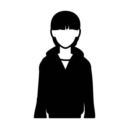 man faceless on white background vector illustration designのイラスト素材