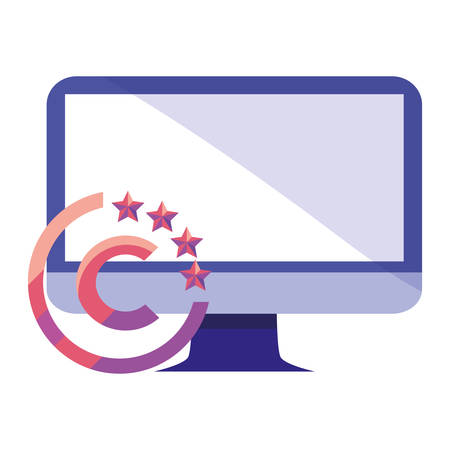 copyright of intellectual digital computer vector illustration designのイラスト素材