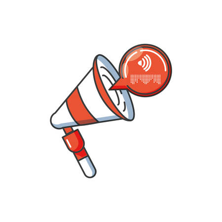 sound megaphone audio isolated icon vector illustration designのイラスト素材