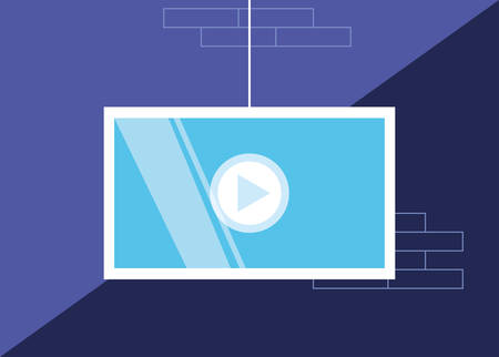 media player display technology icon vector illustration designのイラスト素材