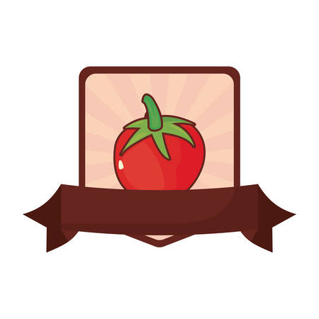 tomato fresh vegetables diet vector illustration designのイラスト素材