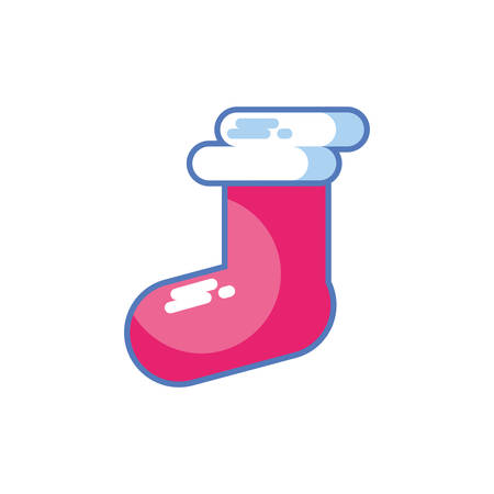 santa claus shoe on white background vector illustration designのイラスト素材