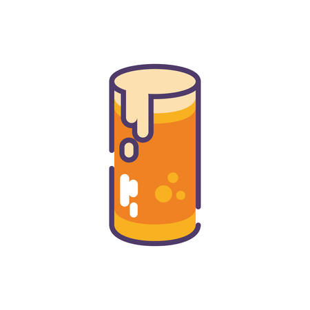 mug of beer in white background vector illustration designのイラスト素材