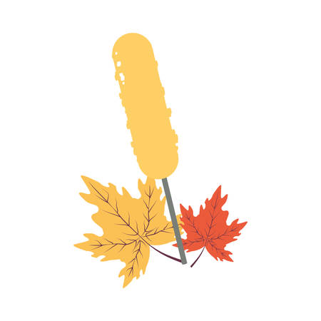 delicious broaster sausage food icon vector illustration designのイラスト素材