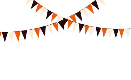 party garland hanging on white background vector illustration designのイラスト素材
