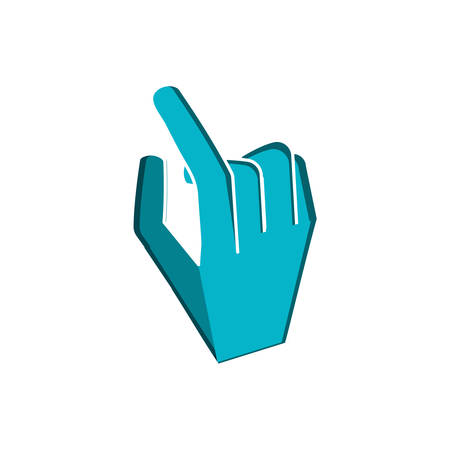 hand cursor isolated icon vector illustration designのイラスト素材