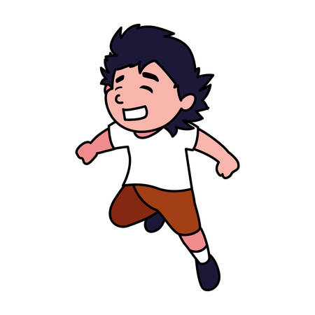 Boy cartoon design, Kid childhood little people lifestyle and person theme Vector illustrationのイラスト素材