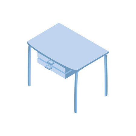 office desk on white background vector illustration designのイラスト素材