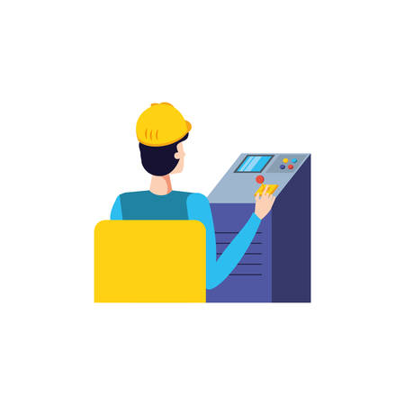 Worker design, Working occupation person job corporate employee and service theme Vector illustrationのイラスト素材