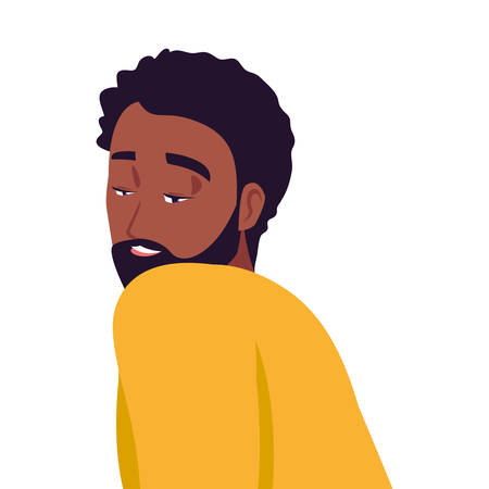 Avatar of a man design, Boy male person people human social media and portrait theme Vector illustrationのイラスト素材